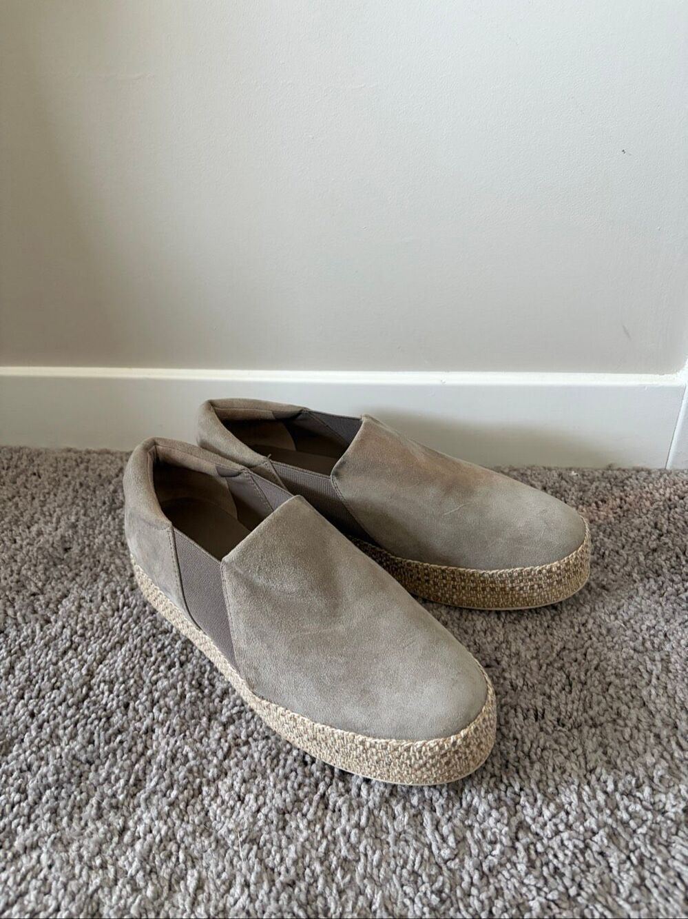 Vince Women’s Wilden Suede Espadrille Platform Slip On Sneaker Size 7.5